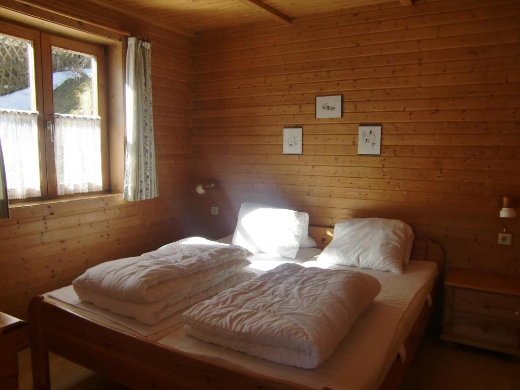 Posteľ alebo postele v izbe v ubytovaní Blockhaus Kathrein
