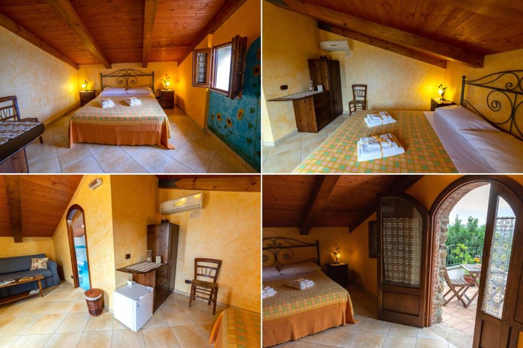 Villa Nigro - Chambre Double De Luxe Avec Balcon Et Vue En Mer