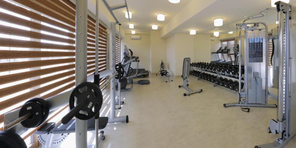 Fitness centrum a/nebo fitness zařízení v ubytování Esmarin wellness hotel
