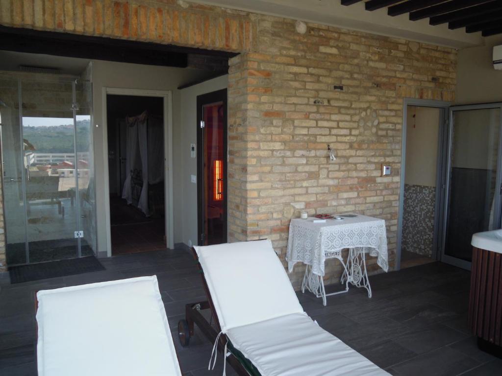 Balkón nebo terasa v ubytování agriturismo Piccolo Albero