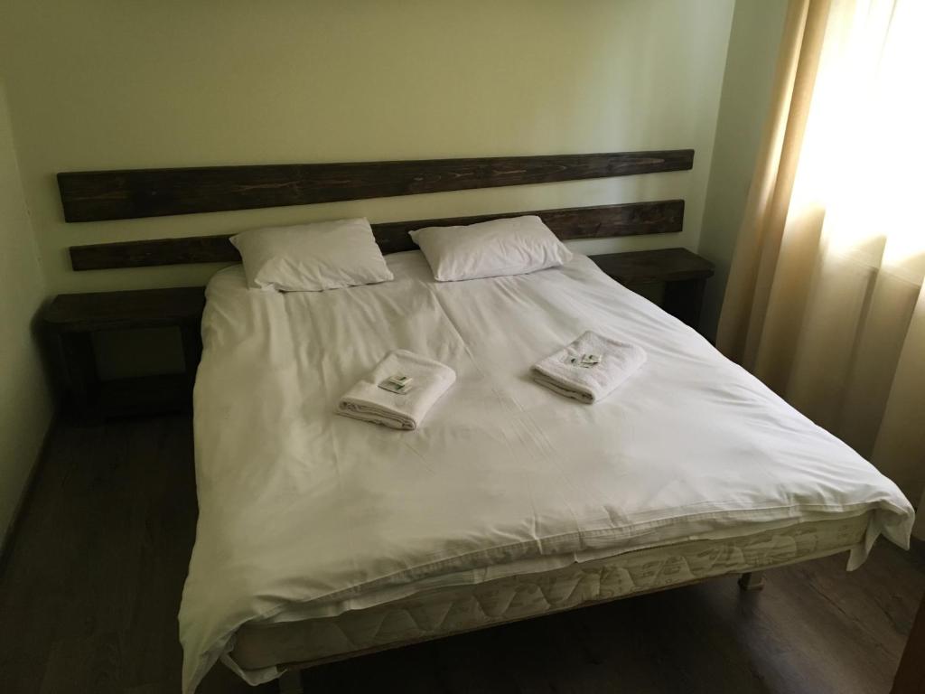 Postel nebo postele na pokoji v ubytování Cheremosh