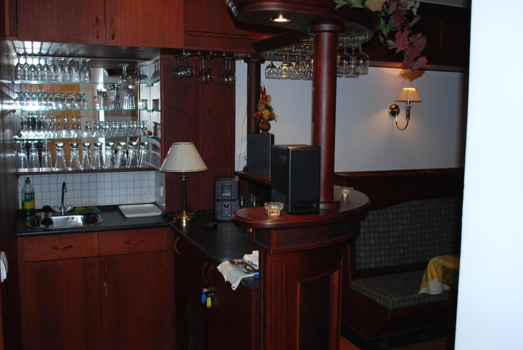 Lounge nebo bar v ubytování Rozália Vendégház