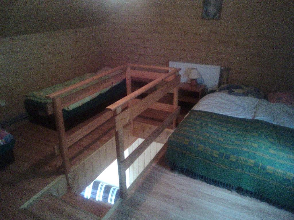 Postel nebo postele na pokoji v ubytování Ośrodek Wczasowy "GRONOSTAJ"