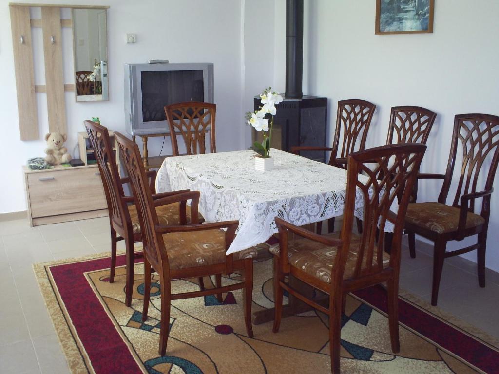Posezení v ubytování Harmatcsepp Apartmanház