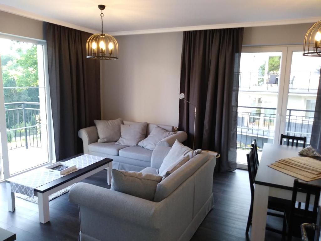 Posezení v ubytování Apartamenty Amika