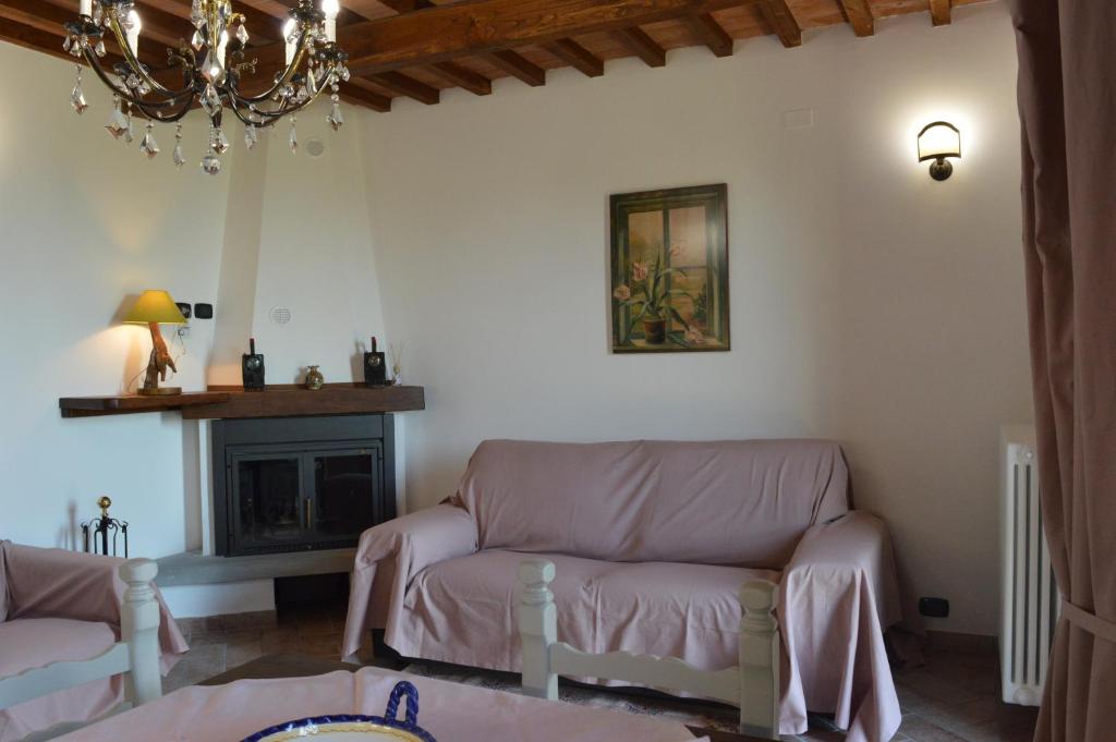 Posezení v ubytování Villa Perugini