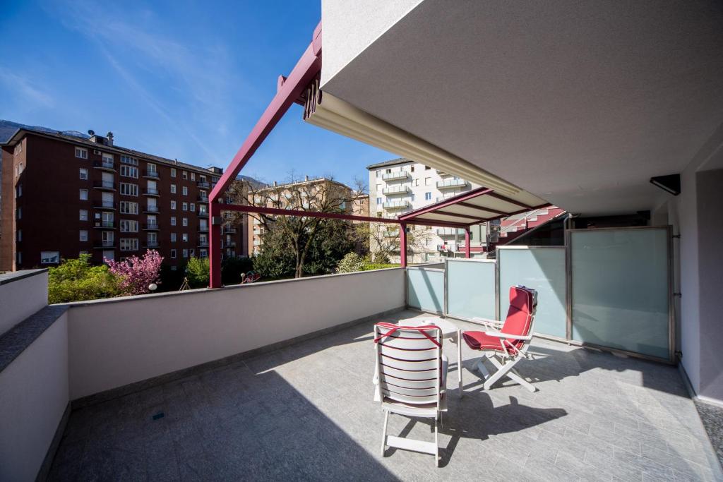 Balkón nebo terasa v ubytování Piazzi House