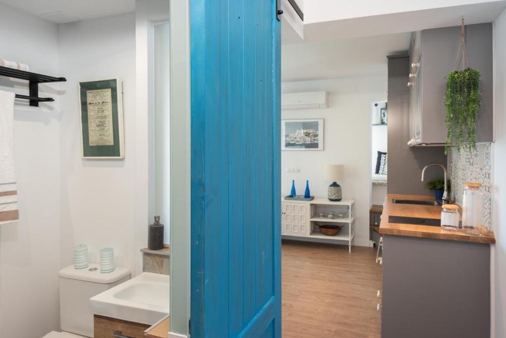 Kuchyň nebo kuchyňský kout v ubytování Apartamento Mediterraneo View