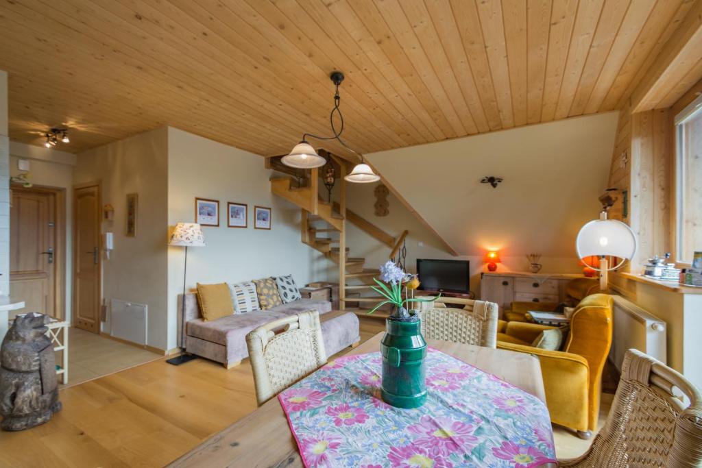 Posezení v ubytování Apartament KROKUS