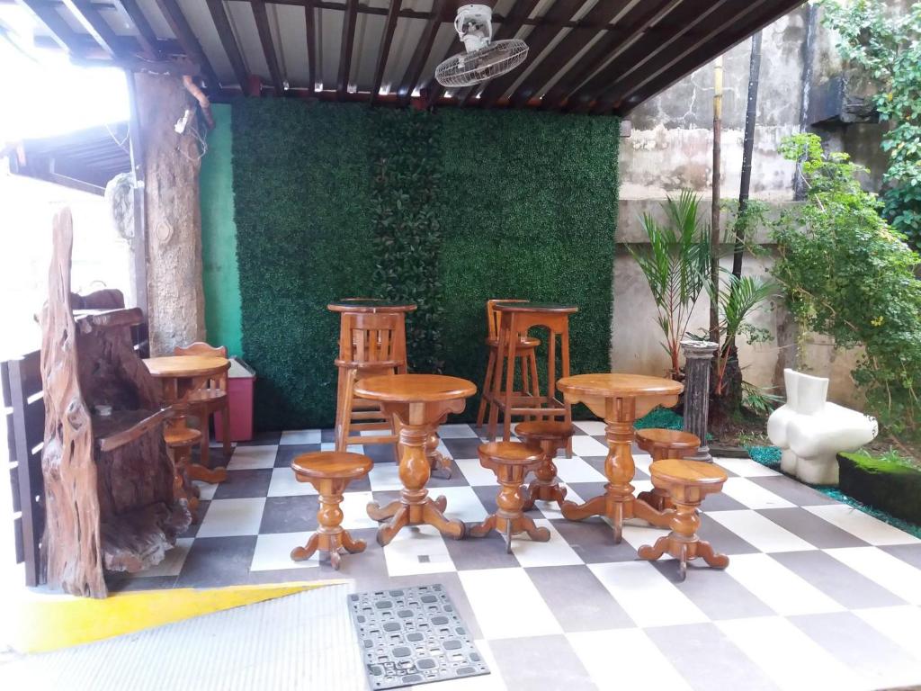 Patio nebo venkovní prostory v ubytování Bee Hub Pension