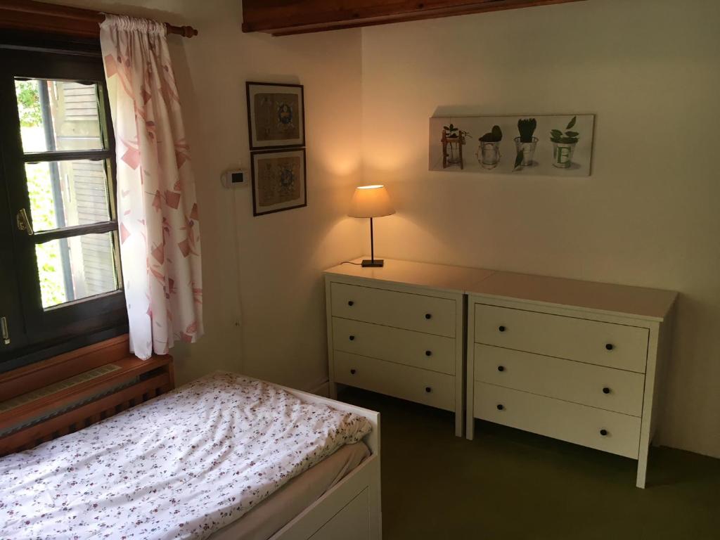 Postel nebo postele na pokoji v ubytování CHATA Privlaky