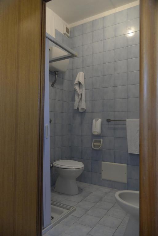 Koupelna v ubytování Hotel Morini