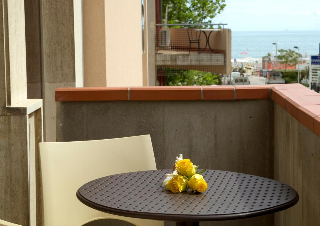 Balkón nebo terasa v ubytování Hotel Clara