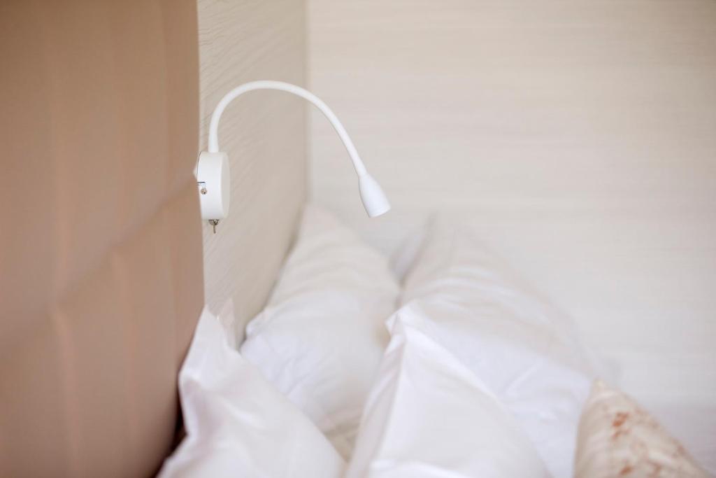 Postel nebo postele na pokoji v ubytování Hotel Clara