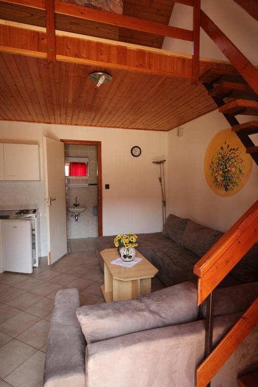 A seating area at Pension Elisabeth