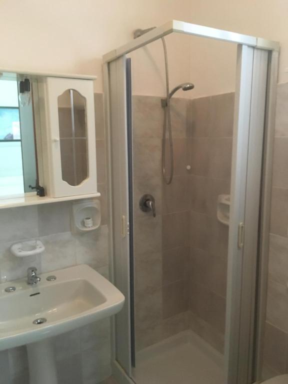 Koupelna v ubytování Hotel Morini