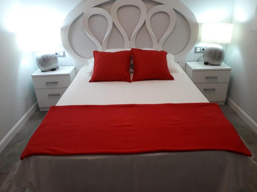 Cama o camas de una habitación en Carihuela New Design On Beach
