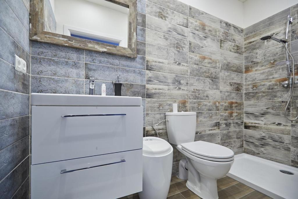 Koupelna v ubytování Saska Kępa Apartamenty