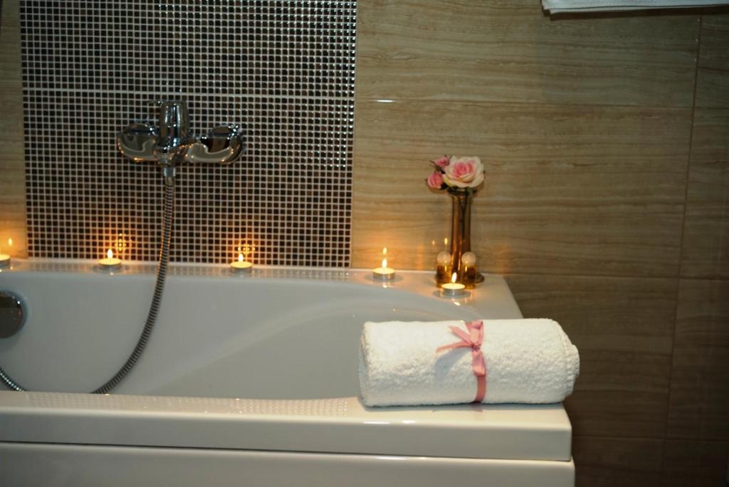 Koupelna v ubytování Hotel Royal Gold City