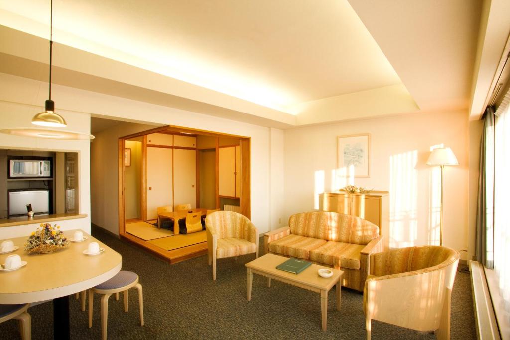 Posezení v ubytování Izumigo AMBIENT Tateshina Hotel