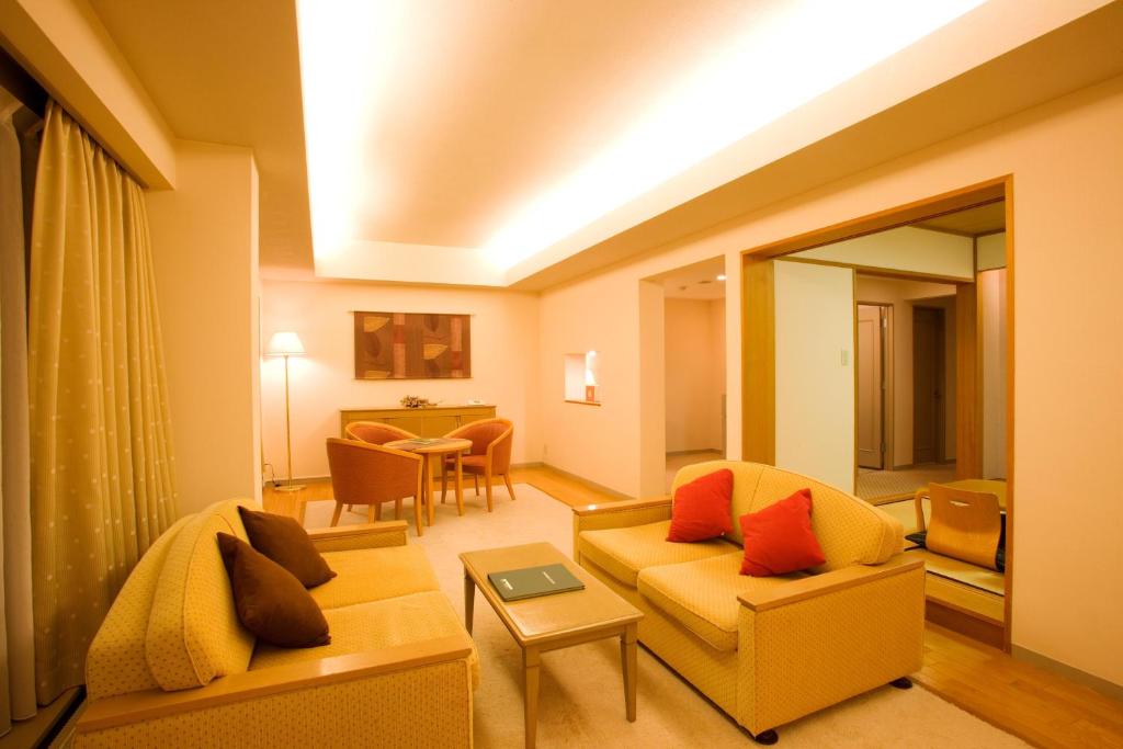 Posezení v ubytování Izumigo AMBIENT Tateshina Hotel