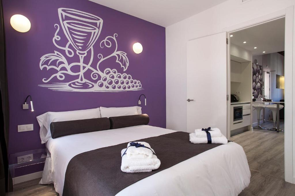 Posteľ alebo postele v izbe v ubytovaní Habitat Apartments ADN