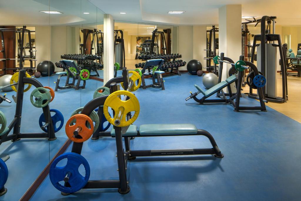 Fitness centrum a/nebo fitness zařízení v ubytování DLF Club 5