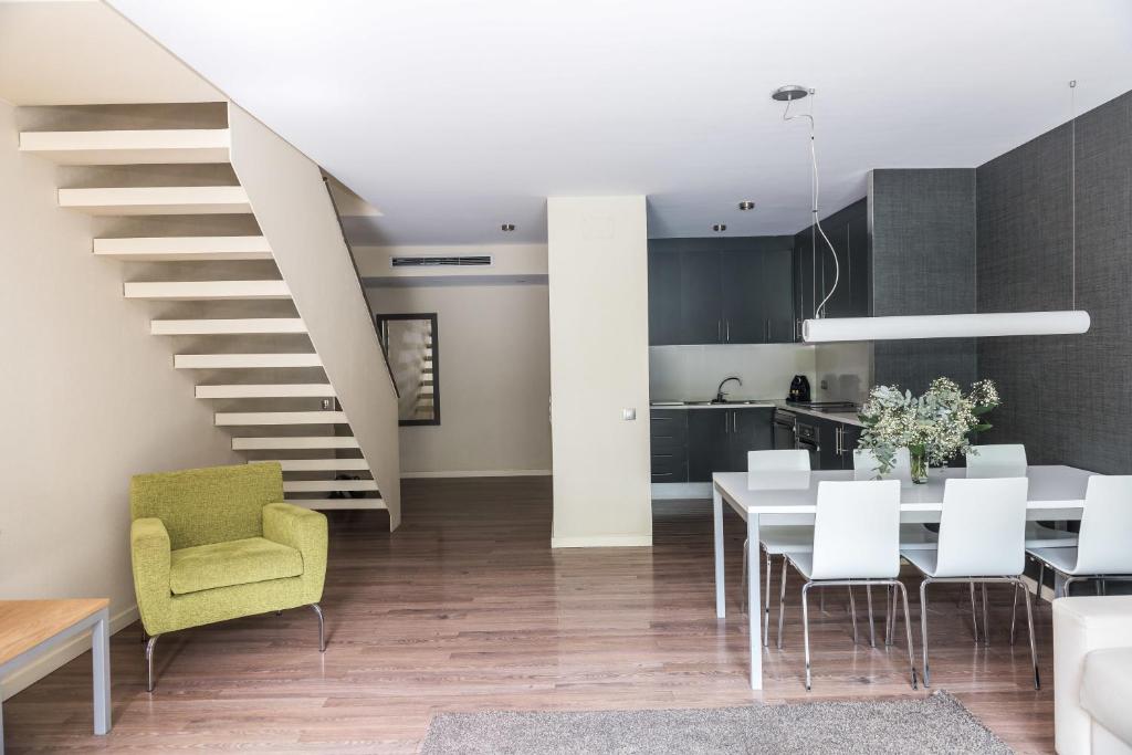 Kuchyň nebo kuchyňský kout v ubytování Casp 74 Apartments