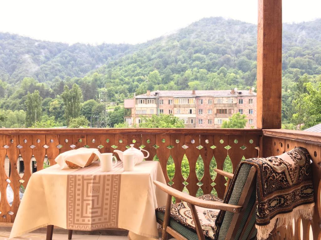 A balcony or terrace at Areguni Guest House
