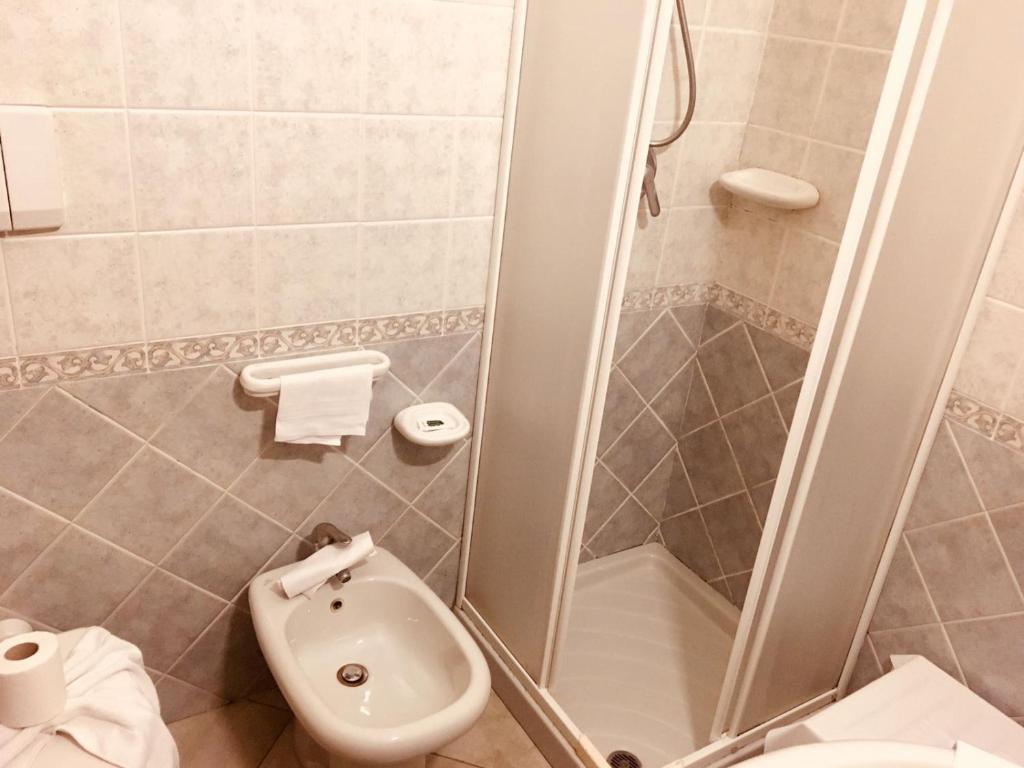 Koupelna v ubytování Hotel Casa Gerardo