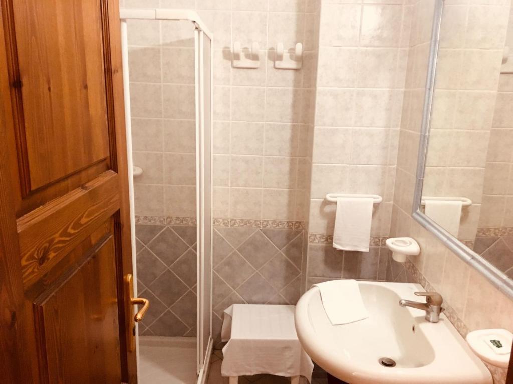 Koupelna v ubytování Hotel Casa Gerardo