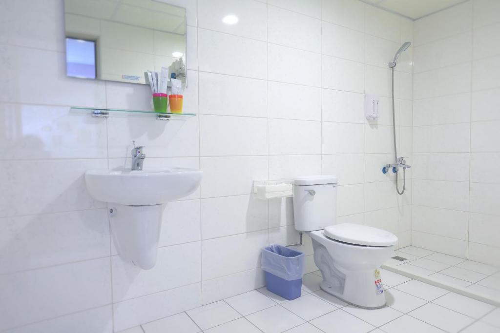 Koupelna v ubytování Good Fit Homestay