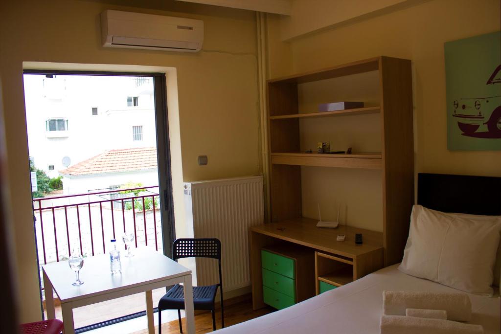 Posteľ alebo postele v izbe v ubytovaní Cute Apartment in the center of the city