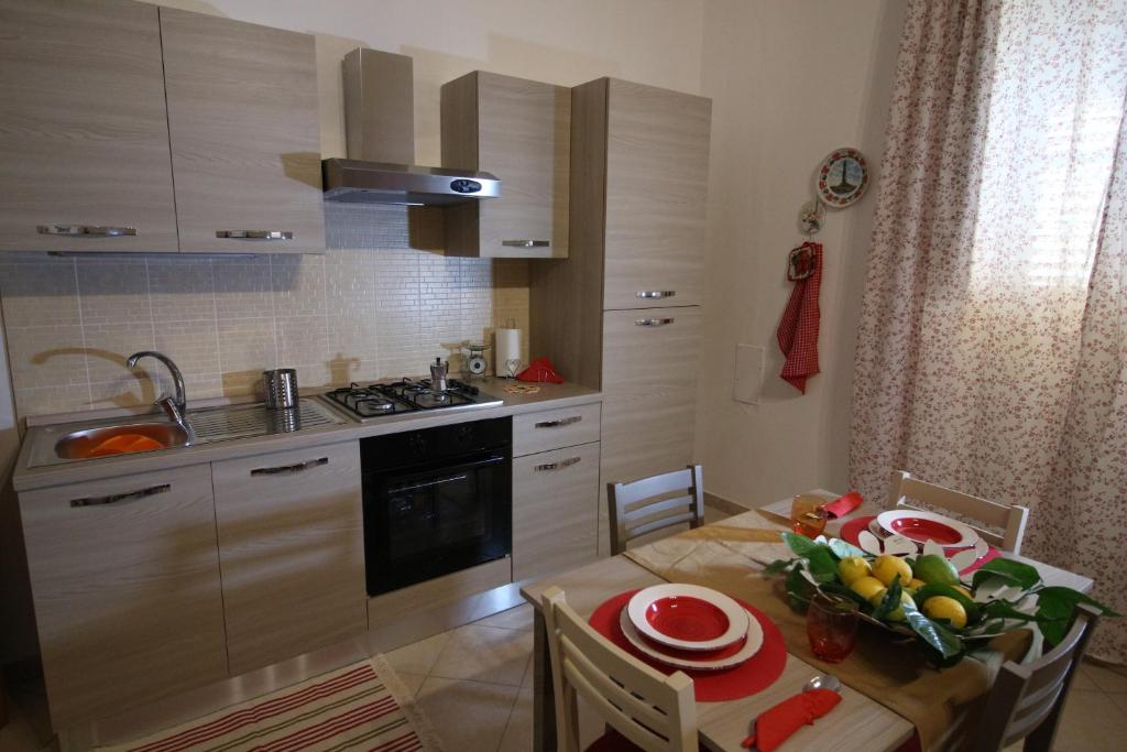 Kuchyň nebo kuchyňský kout v ubytování Casa Antica