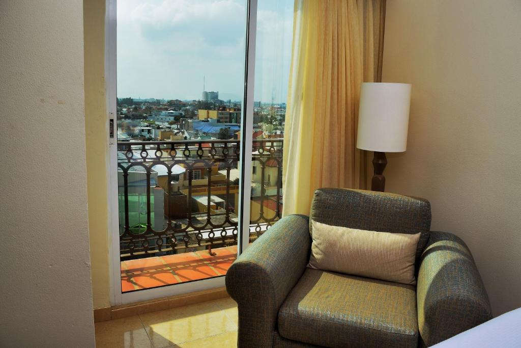 Balkón nebo terasa v ubytování Astur Hotel & Residence