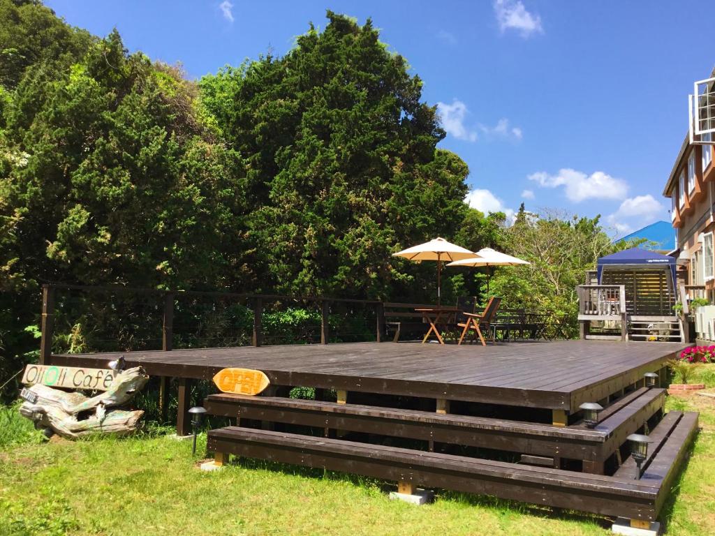 Zahrada ubytování Oli Oli Guesthouse