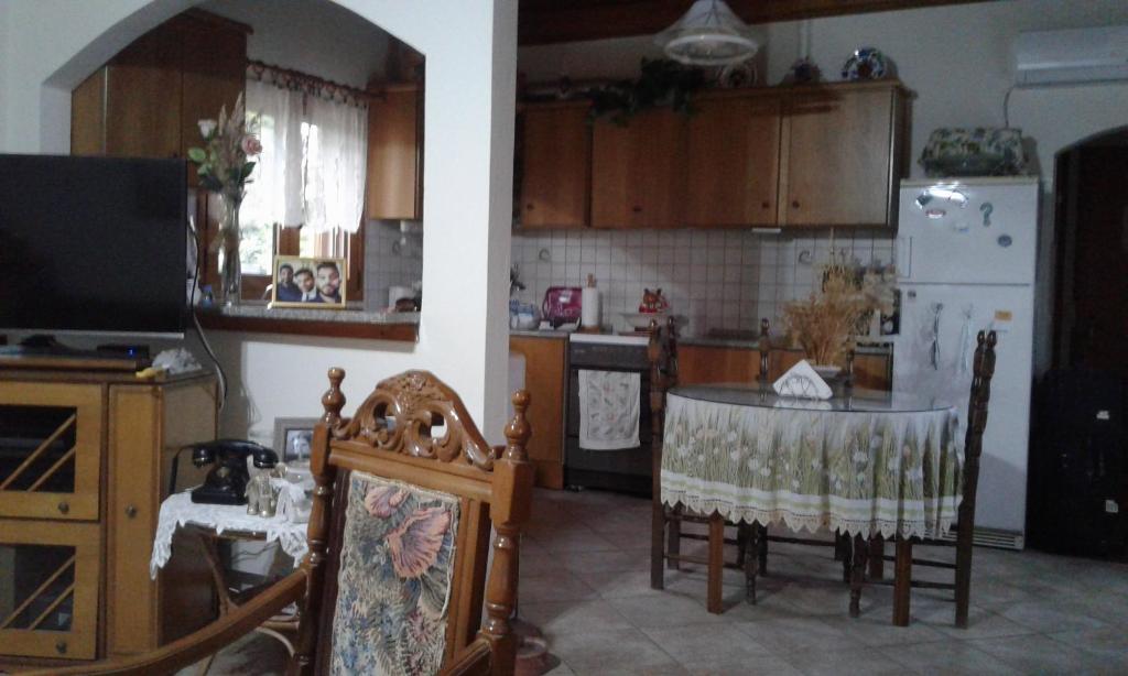 Kuchyň nebo kuchyňský kout v ubytování Phaistos Country House
