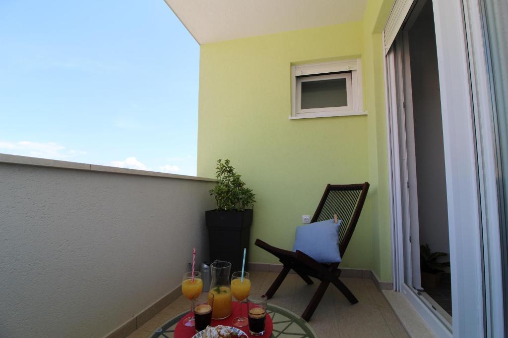 Balkón nebo terasa v ubytování Narancin Apartments