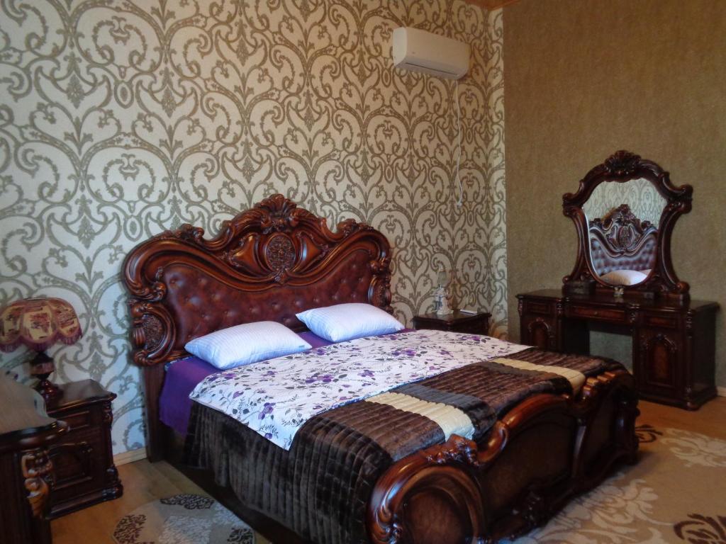 Postel nebo postele na pokoji v ubytování Guest House Levan II Dadiani