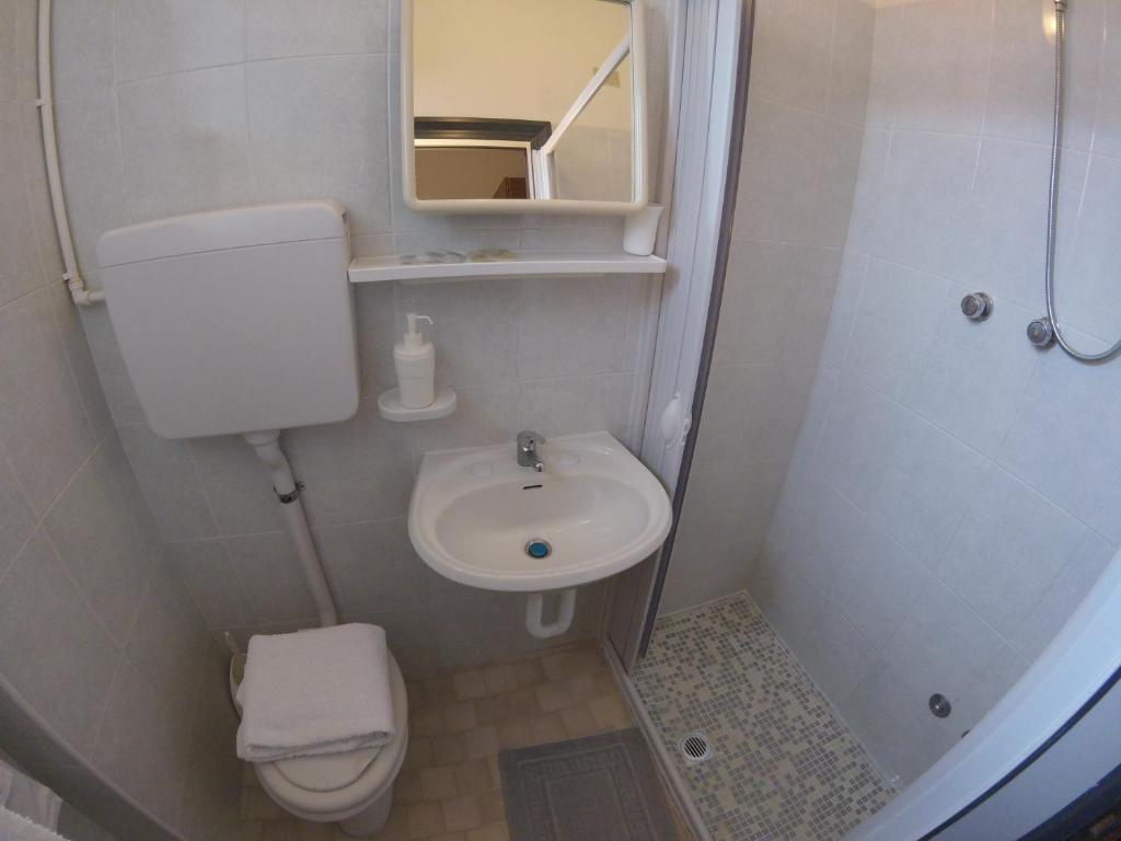 Koupelna v ubytování Hotel Samoa