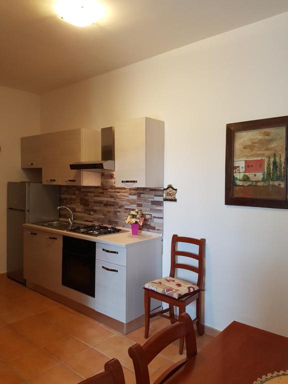 Kuchyň nebo kuchyňský kout v ubytování Residenza Francesca