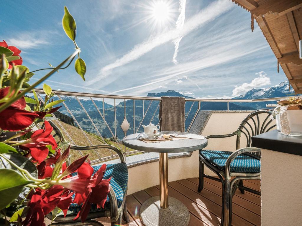 Balkón nebo terasa v ubytování Hotel Gletscherblick