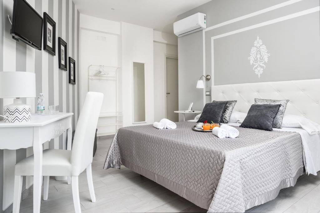 Postel nebo postele na pokoji v ubytování Insula House