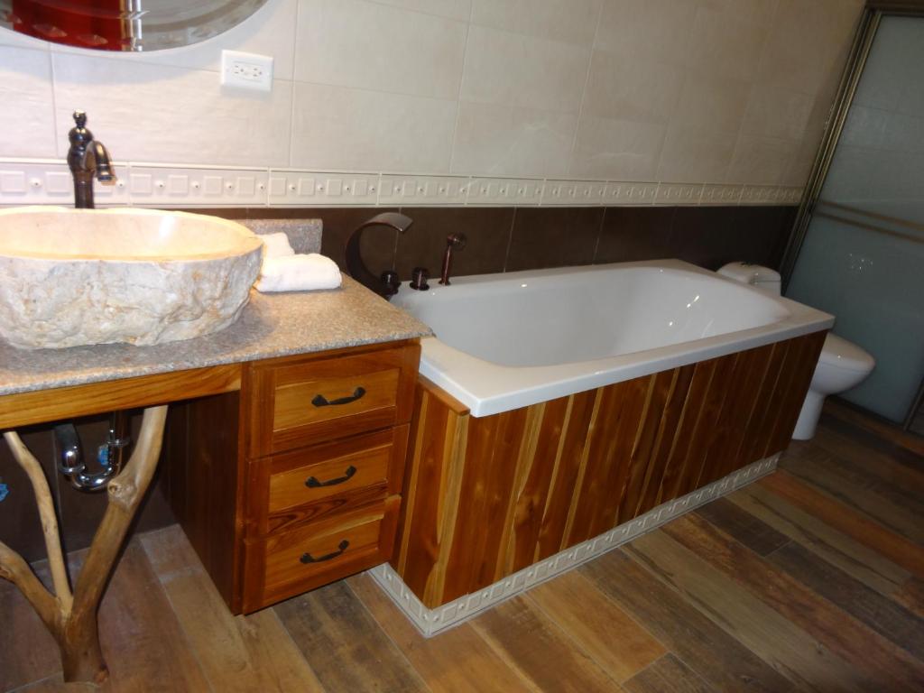 Koupelna v ubytování Hotel-Boutique Patampa