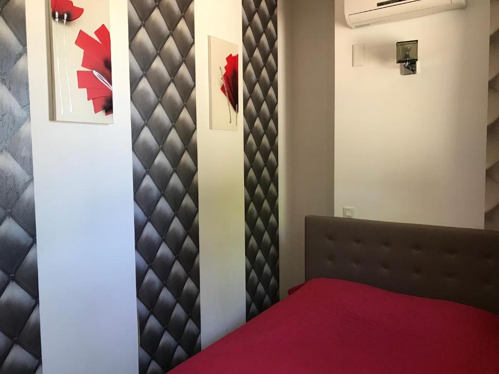 Postel nebo postele na pokoji v ubytování La Rapière