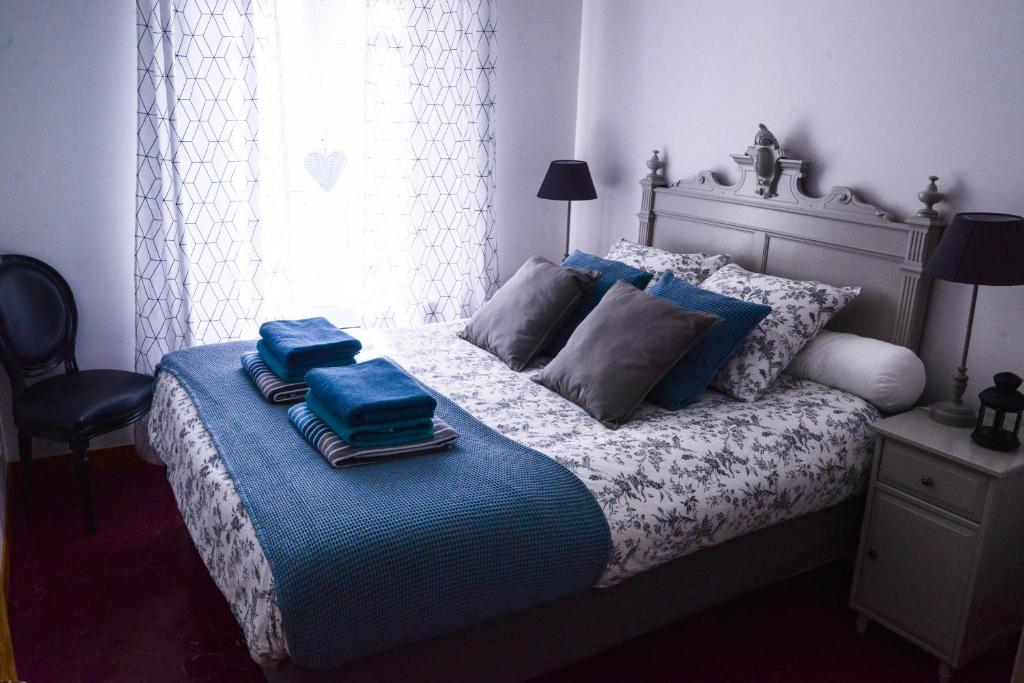 Cama o camas de una habitación en Le Sureau