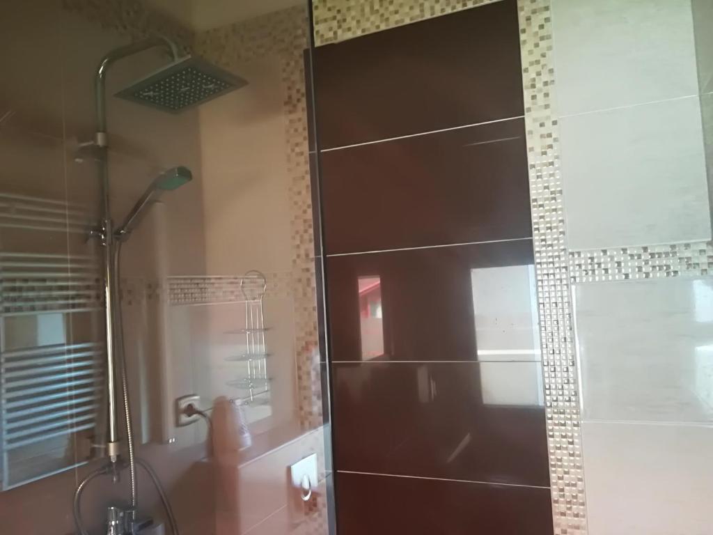 Koupelna v ubytování Betty Apartman