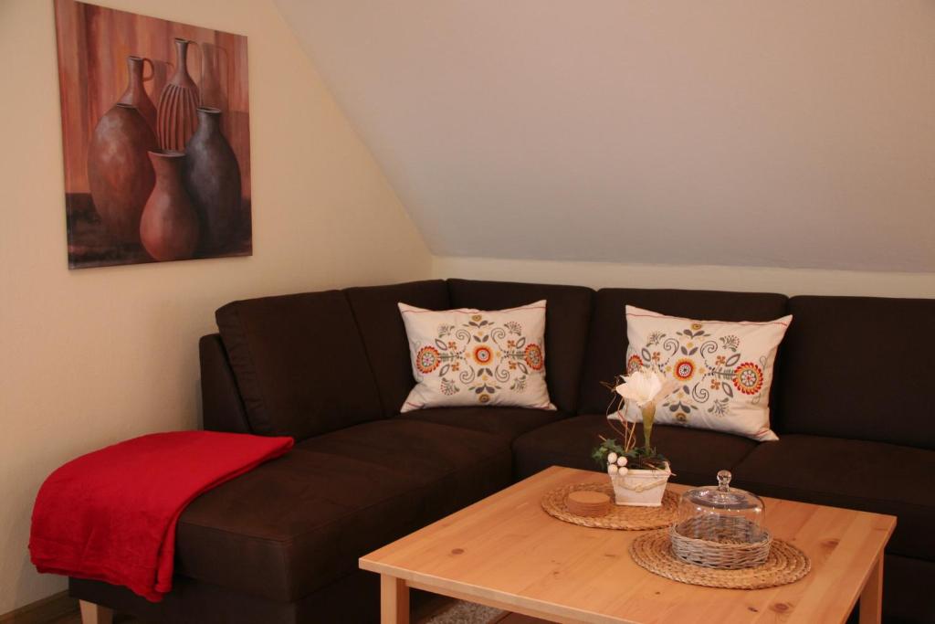 Posezení v ubytování Wunderschöne Landhauswohnung in Rinteln