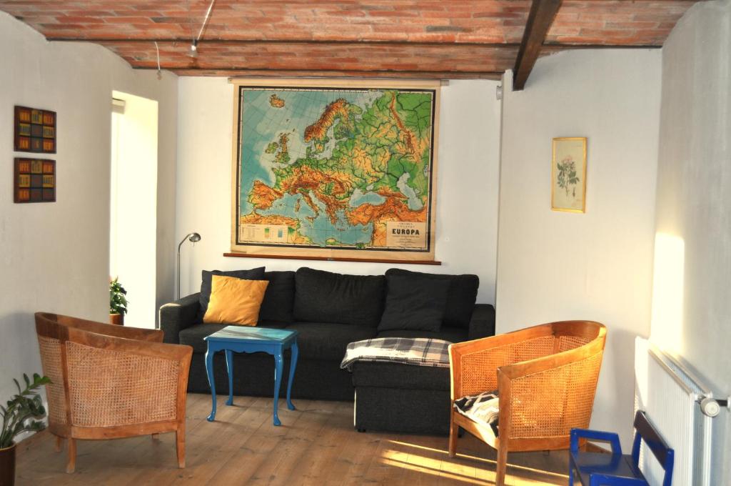 Posezení v ubytování Sdr Grønkær Feriehus - holiday house