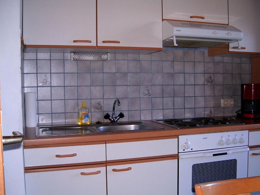Kuchyň nebo kuchyňský kout v ubytování Penzinghof